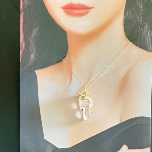 レムリアン水晶のネックレス！レムリアの記憶！すっごいパワー！特別な石！ 神秘の水晶レムリアンシードとレムリア大陸の伝説