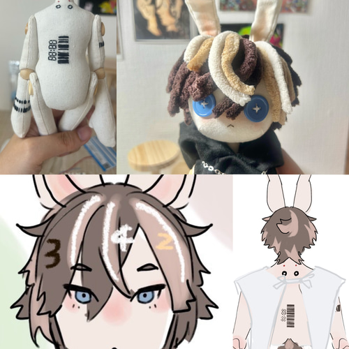 CCDOLL】オリジナルぬいぐるみ 可動式bjd コットンドール ぬいぐるみ