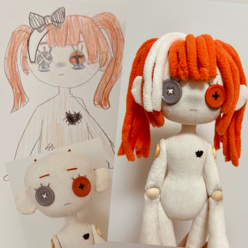03KNページ　ぬいぐるみオーダー CCDOLL】オリジナルぬいぐるみ 可動式bjd コットンドール ぬいぐるみ