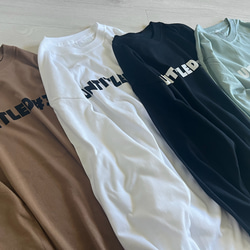 シンプルで使いやすい♪大人のロゴTシャツ　長袖 5枚目の画像