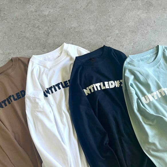 シンプルで使いやすい♪大人のロゴTシャツ　長袖 1枚目の画像