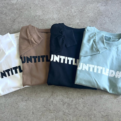 シンプルで使いやすい♪大人のロゴTシャツ　長袖 4枚目の画像