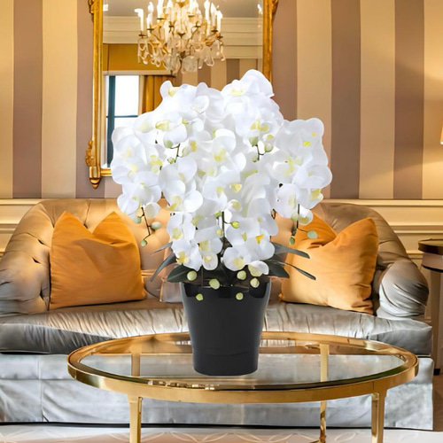 光触媒 人工観葉植物 ウォールグリーン フェイクグリーン キング胡蝶蘭  