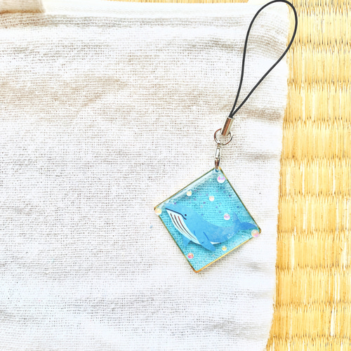 海の中の大きなクジラさん キーホルダー その他アクセサリー 夏R＆O 