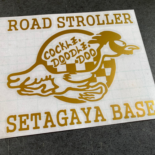 SEAF ロードランナー 004 文字 大サイズ ステッカー 右向き【カラー