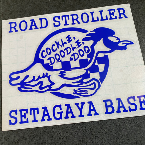 SEAF ロードランナー 004 文字 大サイズ ステッカー 右向き【カラー