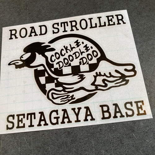 SEAF ロードランナー 004 文字 特大サイズ ステッカー 左向き