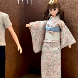 6-123「袴dollちゃん」シーグラスアート　人形　花　鳥　インテリア　雑貨 6-123「袴dollちゃん」シーグラスアート 人形 花 鳥 インテリア