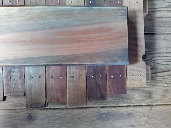 【オーダー看板製作】総檜 シーサイドカフェ風 / 自然塗装 