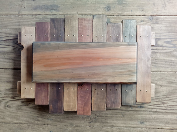 【オーダー看板製作】総檜 シーサイドカフェ風 / 自然塗装 