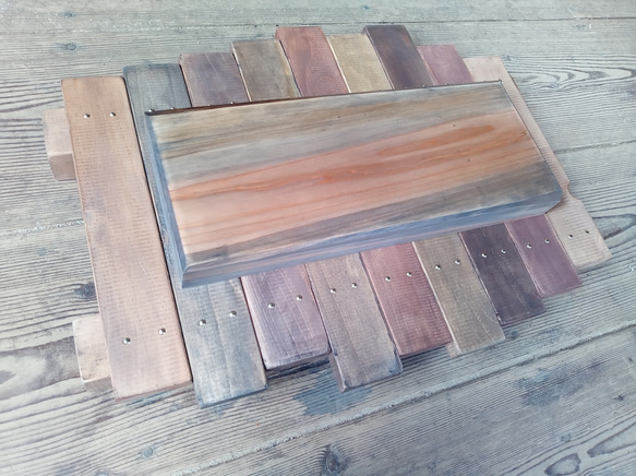 【オーダー看板製作】総檜 シーサイドカフェ風 / 自然塗装 