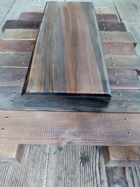 【オーダー看板製作】総檜 シーサイドカフェ風 / 自然塗装 