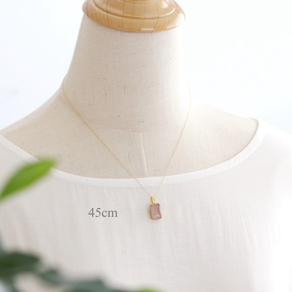 gemstone jewelry クンツァイトのネックレス　 8枚目の画像