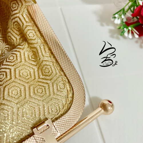 帯リメイク 扇に菊 変わりがま口バッグ 帯リメイク 菊に扇 変わりがま口バッグ 【公式通販】