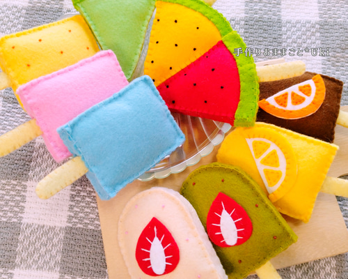 フェルトおままごとアイスオーダー アイスクリームオーダーページ】新作フレーバー登場‼️ フェルトままごと