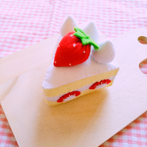 フェルトおままごと ケーキ屋さん♪ケーキ6個セット おもちゃ・人形