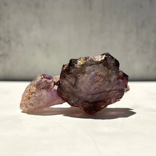 ジンバブエ産【シャンガーンアメジスト⑨】虹あり｜ファントム｜鉱物