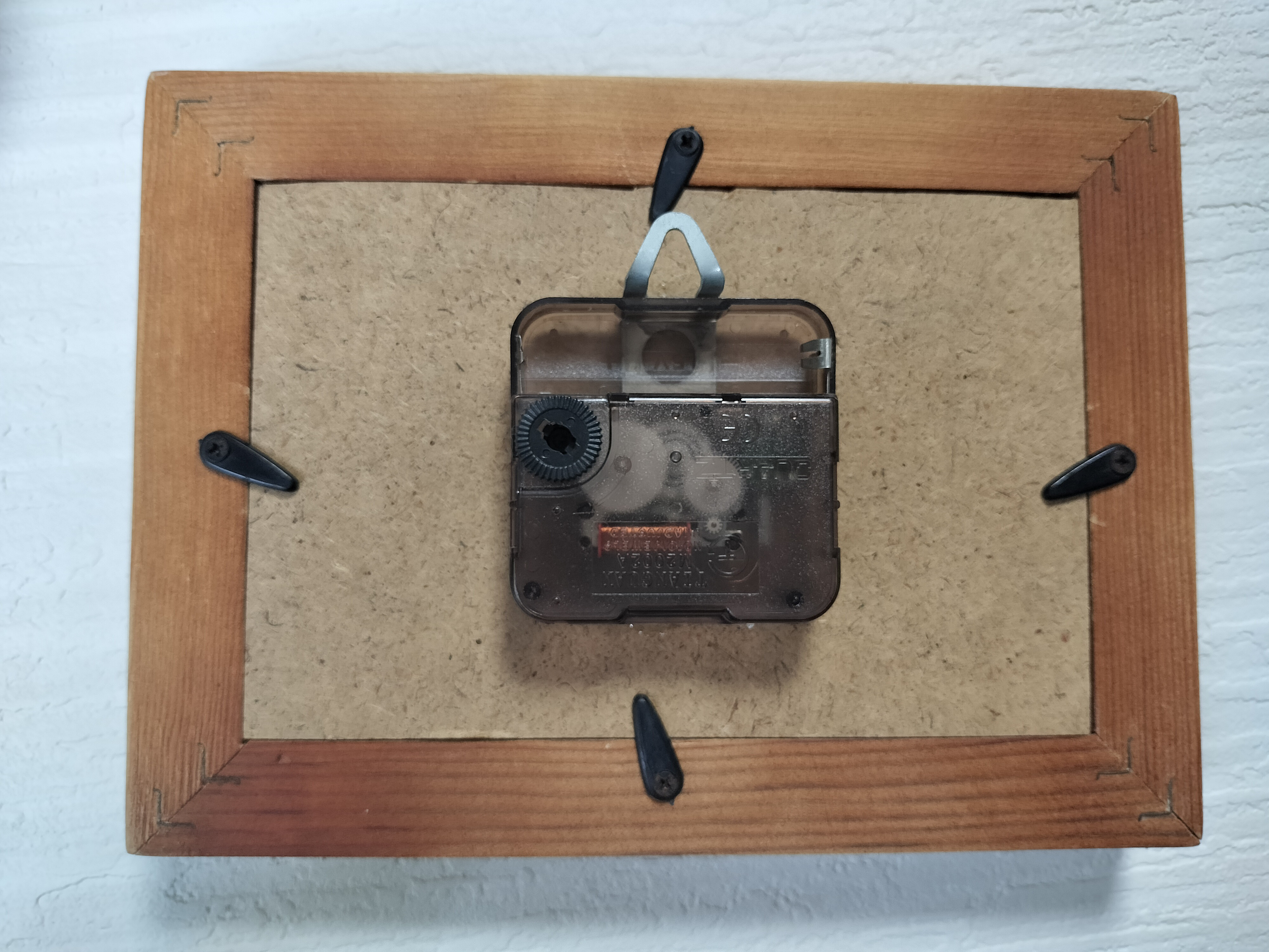 『　癒しの時計　Natural clock 003　』漆喰　ドライフラワー　左官塗り　自然素材