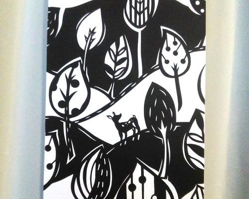 切り絵】原画 A5サイズ forest11 切り絵 hkr 通販 18117789