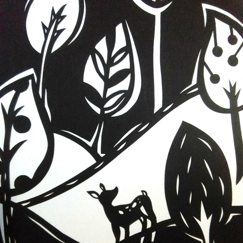 切り絵】原画 A5サイズ forest11 切り絵 hkr 通販 18117789｜Creema