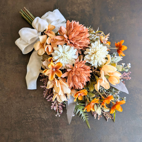 テラコッタカラーの秋色スワッグ スワッグ estilo 通販 18117894