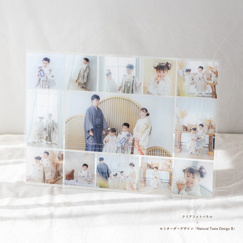 大人気】七五三・記念写真を飾る｜アクリル クリアフォトパネル L（B4