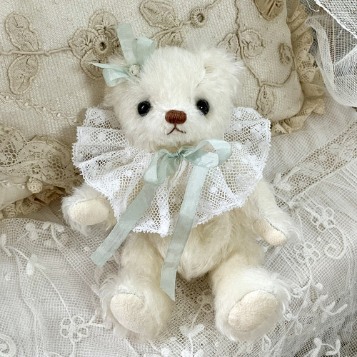 くまさんバッグ 白い仔 ぬいぐるみ Atelier May 通販｜Creema(クリーマ  