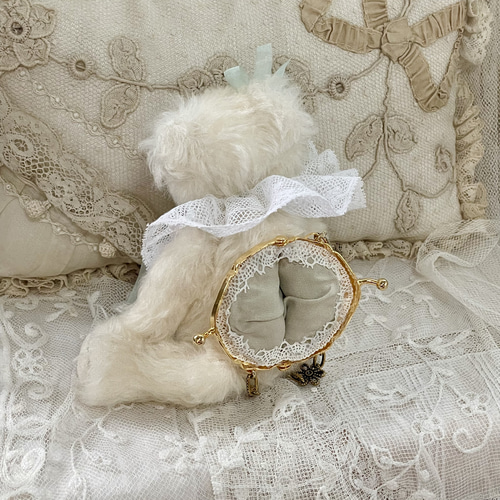 くまさんバッグ 白い仔 ぬいぐるみ Atelier May 通販｜Creema(クリーマ  