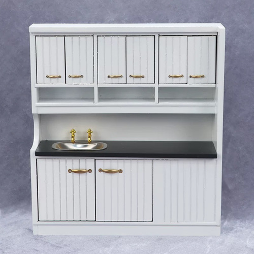 ドールハウス ミニチュア 家具 木製キッチンセット 食堂ドールハウス