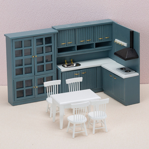 ドールハウス ミニチュア 家具 木製キッチンセット 食堂ドール ドールハウス ミニチュア 家具 木製キッチンセット 食堂ドール