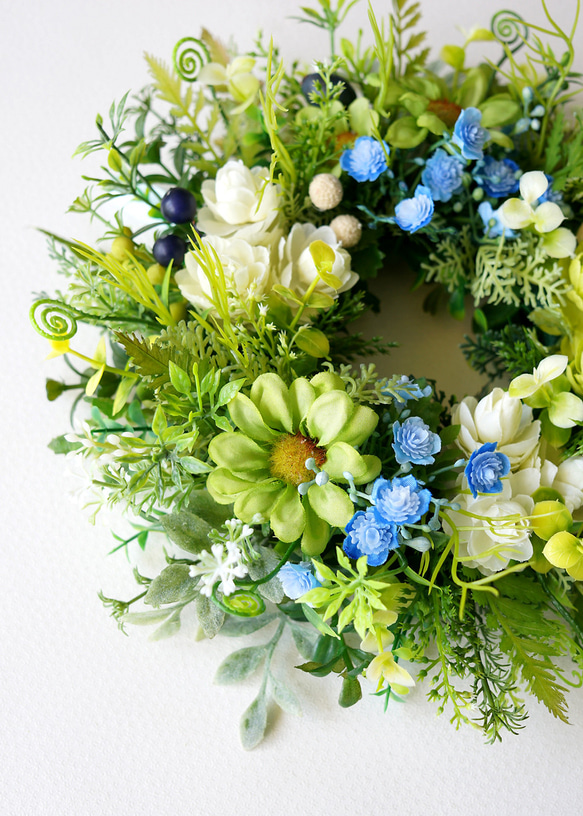 爽やかなグリーンリース 5枚目の画像