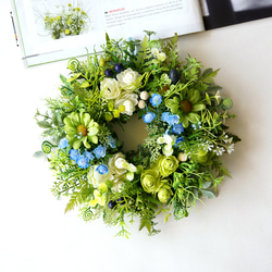 爽やかなグリーンリース 1枚目の画像