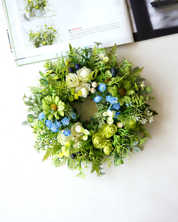 爽やかなグリーンリース 1枚目の画像