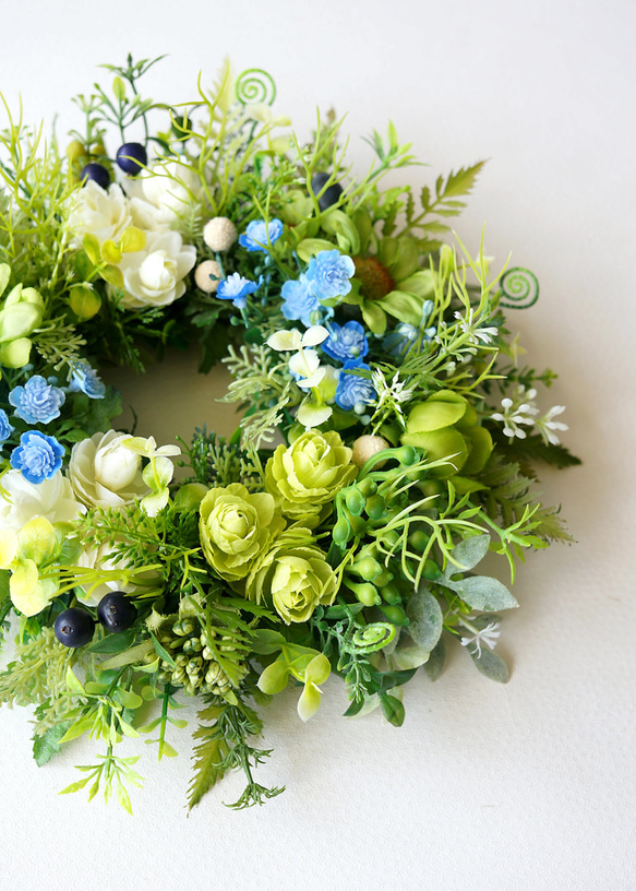 爽やかなグリーンリース 4枚目の画像