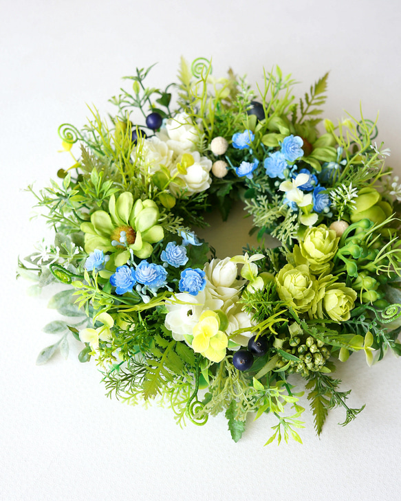 爽やかなグリーンリース 3枚目の画像