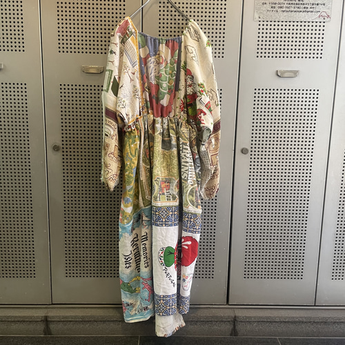 古着 ヴィンテージ vintage ワンピース パッチワーク ファブリック  
