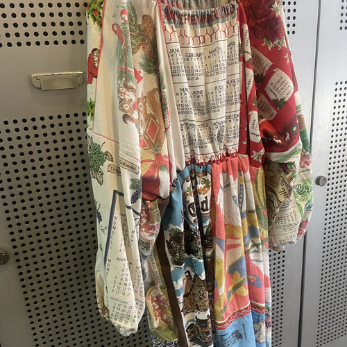 古着 ヴィンテージ vintage ワンピース パッチワーク ファブリック  