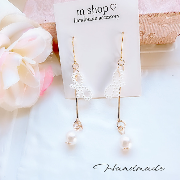 ハンドメイドピアス3333 スモールドロップピアス【Silver】 | tok