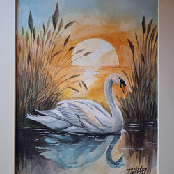 美品　常雄　額入り絵画　水鳥　落ち着いた色合いが素敵な　表現が丁寧で奥深い　壁掛 美品 常雄 額入り絵画 水鳥 落ち着いた色合いが素敵な 表現が