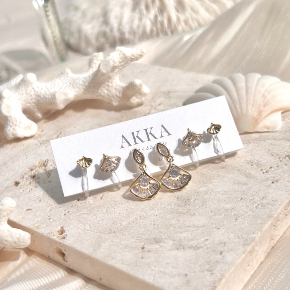 14kgp◇Moroccan motif bijou earring モロッカン 樹脂