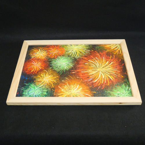 A4サイズ「みなとみらいに花火」 絵画 hiroma2 通販 6638370