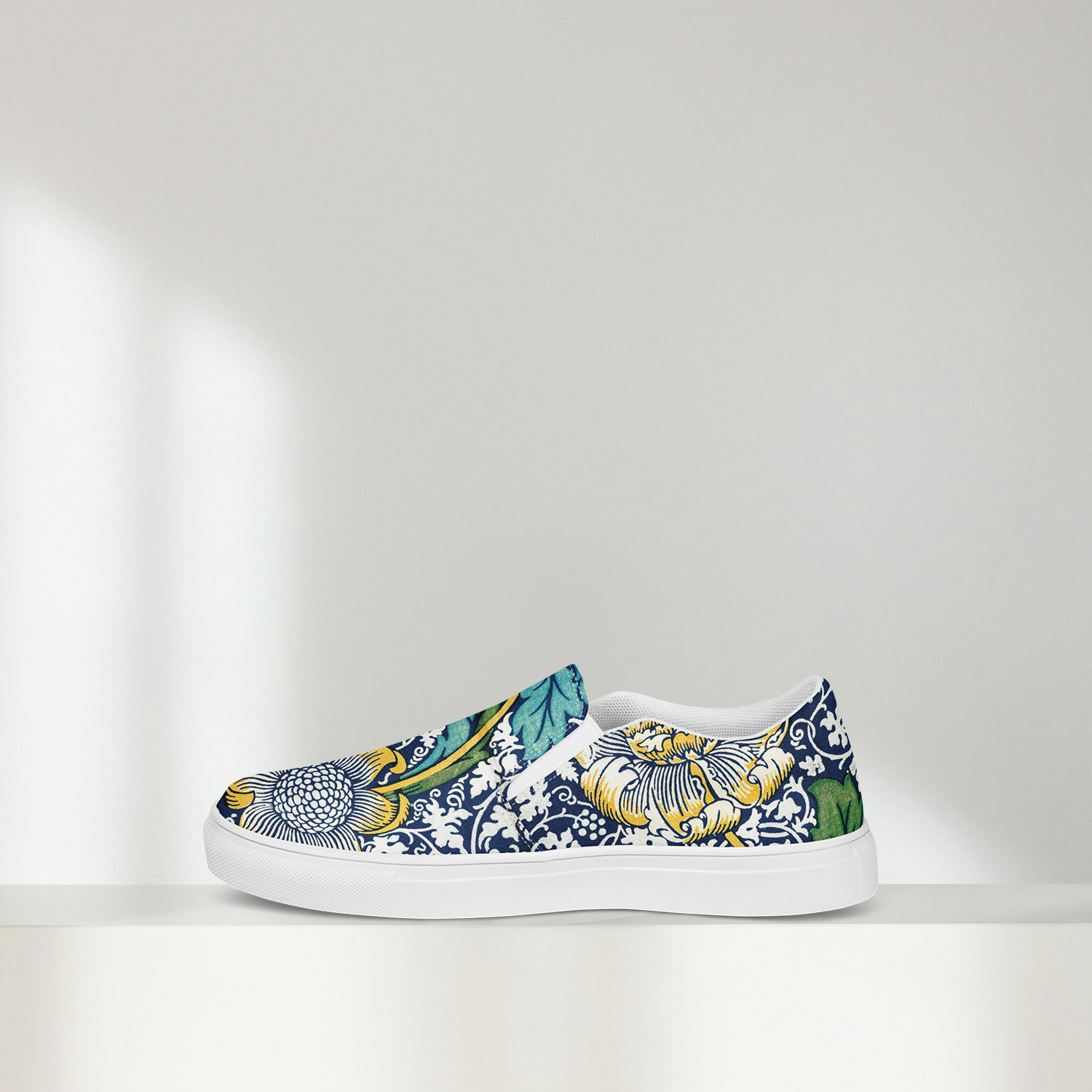 【ウィリアム・モリス】～Kennet～　絵画スリッポンシューズ/スニーカー（ユニセックス）