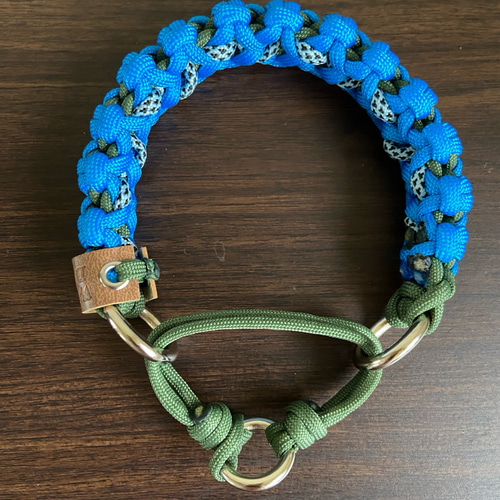 パラコードフラワー首輪大型犬用＆小型犬用2種セット リード・首輪