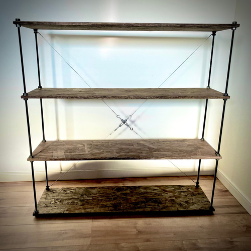 ワイヤークロス横幅90cm ボルトラック☆ダークランドカモ☆西海岸 棚  