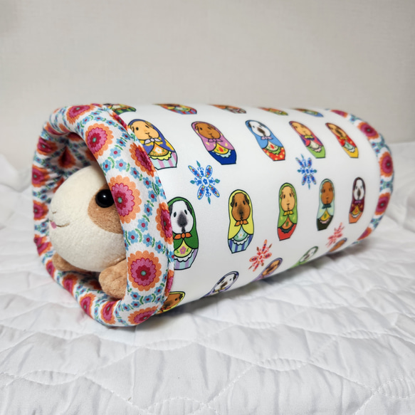 【モルモットンネル】モルリョーシカ柄×レトロ 1枚目の画像