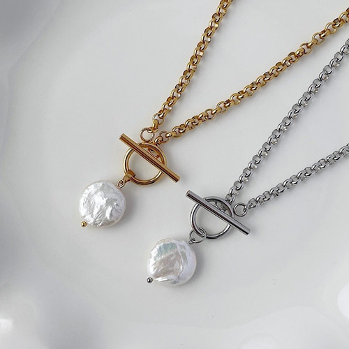 2way］fab pearl necklace（淡水パール｜カレンシルバー｜パール
