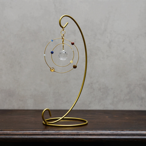 置き型・サンキャッチャー】宇宙 惑星 天然石 スタンド付 サン