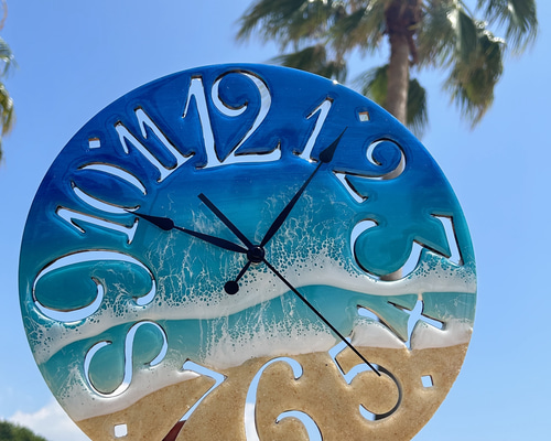 海 掛け時計 オーシャン時計 オーシャンクロック 海アート 海の時計 海