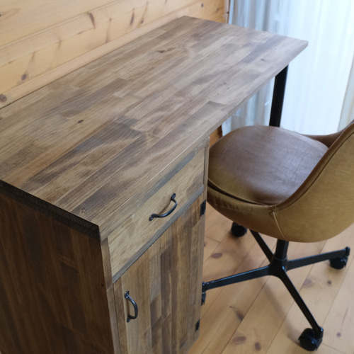 96.デスクキャビネットセット 100×45 テーブル/チェスト/机/シェルフ