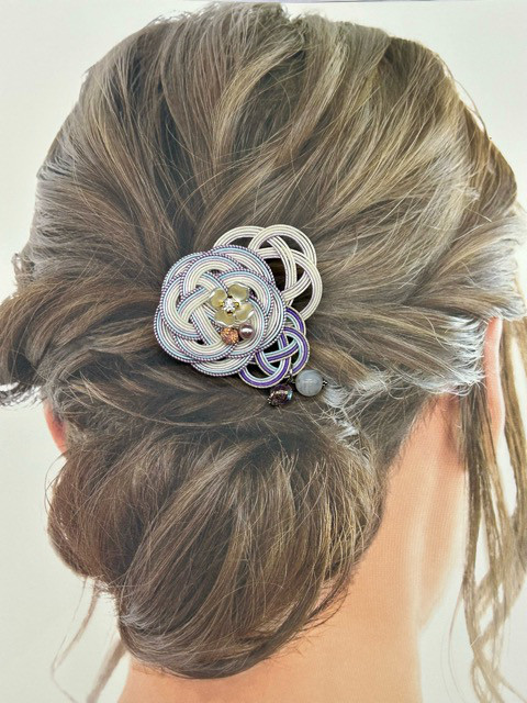 3218髪飾り ヘアクリップ＆ブローチ 2WAY 浴衣 イベント 和装小物  